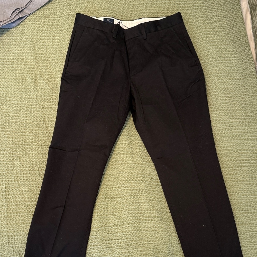 J Crew Men's Black Dress Pants - Classic Tailored Fit